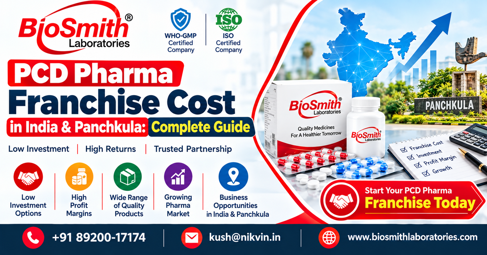 PCD Pharma Franchise Cost in India & Panchkula: Complete Guide