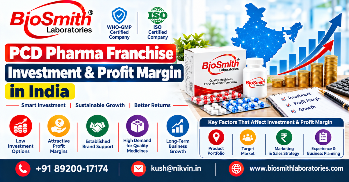 PCD Pharma Franchise Investment & Profit Margin in India 2026 
